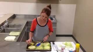 Cabbage Steaks A Howto Cooking Video by Megan Malek [upl. by Nnaycart177]