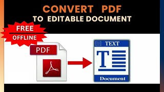 How to Convert PDF to Editable Document • Convert PDF to Word Document • Change PDF to Editable Text [upl. by Licha]