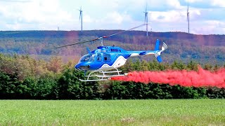 HUGE RC BELL206 JETRANGER  SCALE 13 MODEL TURBINE HELICOPTER  FLIGHT DEMONSTRATION [upl. by Seppala]