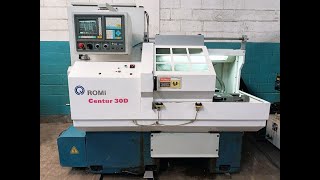 Torno CNC Romi Centur 30D ano 2004  R13500000 [upl. by Ahsiemac]