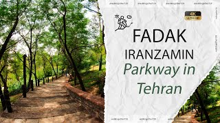 Tehran 2023 4K  Walking In Fadak Park way in IranZamin Street in ShahrakGharb [upl. by Karissa]