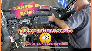 Audi A6 Prestige Evaporator Part 2 A DAY in the REPAIR SHOP 276 [upl. by Wonacott]