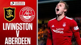 Livingston 12 Aberdeen  Lithgow Late OwnGoal Seals Win  Ladbrokes Premiership [upl. by Urbai]