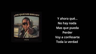 Tel No Div ¿De que Me Sirve Lyric Video [upl. by Branch372]