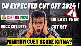 Delhi University EXPECTED CUT OFF 2024CUET minimum marks for SRCC HansrajDU expected cut off 2024 [upl. by Margret731]