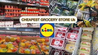 CHEAPEST GROCERY STORE IN THE UKLIDL CHEAPEST FOOD STORE UKSHOP WITH ME AT LIDL BUDGET SHOPPING [upl. by Nostets]