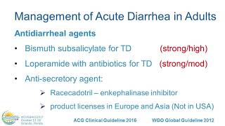 Management of Acute Diarrhea in Adults A Global Perspective [upl. by Weksler]