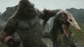 Kong vs Skull Crawler  Kong Skull Island 2017  Warner Bros [upl. by Wester]