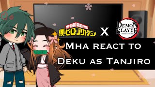 MHA react to Deku as Tanjiro ⚔️Demon Slayer x MHA🌸 Gacha  ALL PARTS  Itari [upl. by Eiknarf421]