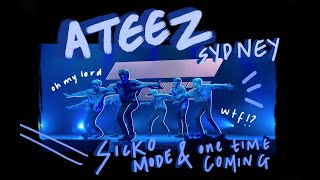 ATEEZ SYDNEY  SICKO MODE  ONE TIME COMING [upl. by Goldarina]