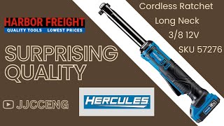 Engineer Reviews Highest Torque Cordless Ratchet From Harbor Freight  Hercules 12V 38 in Ratchet [upl. by Idyak]