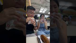 lotteria is elite korea lotteria food mukbang couple [upl. by Landre]