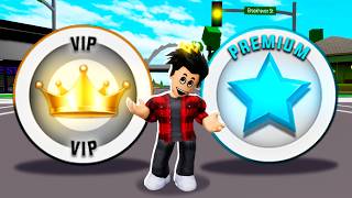 GAMEPASS VIP vs PREMIUM NO BROOKHAVEN RP [upl. by Mab]