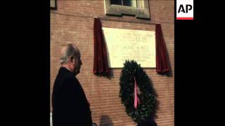 SYND 20 12 74 A MEMORIAL TO LUIS CARRERO BLANCO IS UNVEILED IN MADRID [upl. by Eeluj]