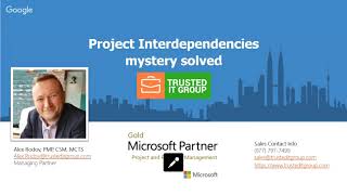 quotProject Interdependencies mystery solvedquot  Microsoft Project Webinar [upl. by Ariuqahs196]