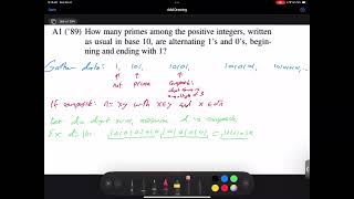 Math331Fa24 Lec26 PutnamA1 II [upl. by Akenom]