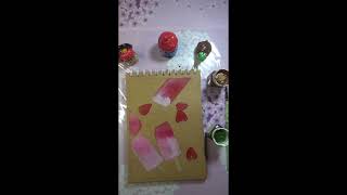 Ice cream painting with acrylic colour drawing Day 11 [upl. by Keating]