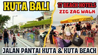 Bali Kuta Street amp Beach Walking Tour Today [upl. by Sauder492]