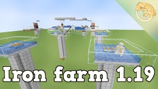 Gnembons Iron Farm with Fix for Minecraft 119  easy efficient expandable [upl. by Silsbye]