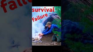 Shelter for survival in a coniferous forest bushcraft camping woodworking adventure shorts [upl. by Ros]