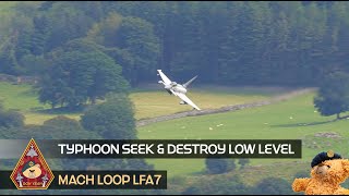 MACH LOOP HIGH G TURNING TYPHOON SEEK amp DESTROY REBEL FLIGHT LFA7 REBEL FLIGHT • NORTH WALES [upl. by Norling]