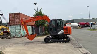 Hitachi ZX705G Midi excavator  Auction 47757  Lot 3223 [upl. by Glennie]