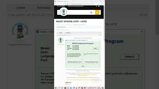 RESET EPSON L395  L495 shorts [upl. by Ardle823]