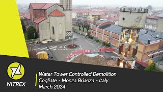 128  NITREX  Cogliate water tower controlled demolition [upl. by Bidle501]