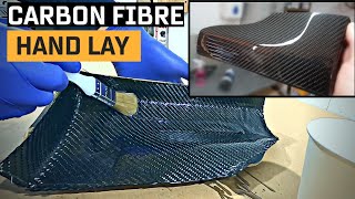 CHEAPEST way to make CARBON FIBER No specialist tools Hand laminating DIY EPOXY RESIN [upl. by Mick]