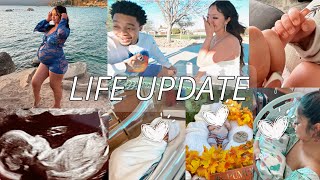 LIFE UPDATE  I HAD A BABY gender reveal  labor amp delivery  slideshow 🤍 [upl. by Wendeline]