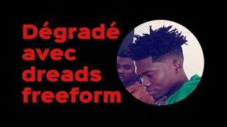 comment faire un dégradé avec les dreads freeform en haut [upl. by Ayenet]