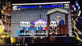 Mugen Sans AU party v1 [upl. by Buatti]