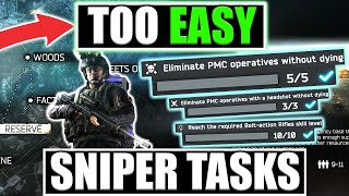 EASILY Complete PVE Sniper Tasks Escape From Tarkov PVE [upl. by Zonda21]