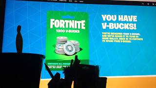 Redeeming the 1000 vbucks card for fortnite [upl. by Eirrod]