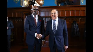 Le chef de la diplomatie malienne Abdoulaye Diop en visite officielle en Fédération de Russie [upl. by Aicsila]