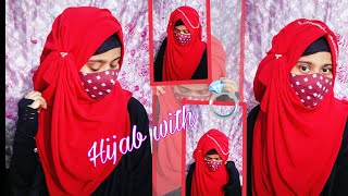 Hijab style with ring 💍 Elegant hijab tutorial Aizaa♥️ [upl. by Orteip]