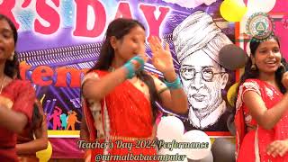 Teachers Day2024 Maithili group Dance by Students 🤗✨ nirmalbabacomputer [upl. by Llenehc]