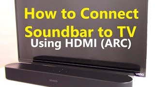 How to Connect Soundbar to TV using HDMI ARC [upl. by Germano]