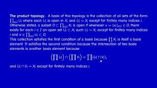 Math400  Functional Analysis  Section 022  The product topology [upl. by Llewsor]