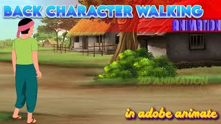 Back Walking Animation in Hindi  Adobe Animate  2d Animation Story [upl. by Anerb]