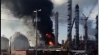 Explosion at chemical plant in Louisiana [upl. by Eimarej]