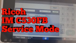 How to Enter Service Mode for Ricoh IM C530FB Printer Maintenance [upl. by Nitneuq]