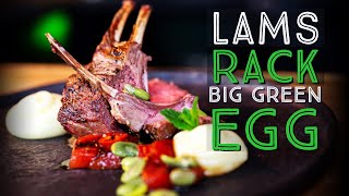 Recept Big Green Egg van gegrild LAMSRACK op de kamado BBQ [upl. by Casady]