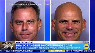 Next LA County district attorney wants to review Menendez brothers case [upl. by Nairrot]