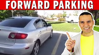 FORWARD PARKING Made EASY  How to Forward Park a car  Easy Forward Stall Parking  Toronto Drivers [upl. by Gilmore]