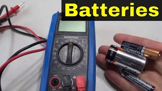 How To Test Standard Batteries With A Multimeter AA AAA CTutorial [upl. by Tabb27]