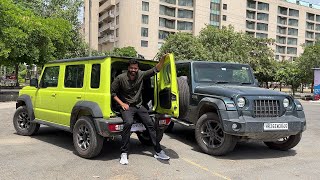 Maruti Jimny Vs Mahindra Thar  Baap or Bacha  Which one to buy [upl. by Berkman]