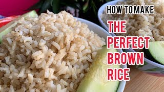 2 EASY WAYS TO MAKE THE PERFECT BROWN RICE [upl. by Izmar718]