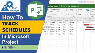 How to Track Schedules in Microsoft Project [upl. by Narod482]