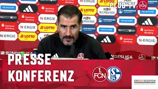 Die PK mit Cristian Fiél amp Karel Geraerts  1 FC Nürnberg  FC Schalke 04 12 [upl. by Ferdinande681]